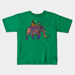 Indian ornate maharajah elephant Kids T-Shirt